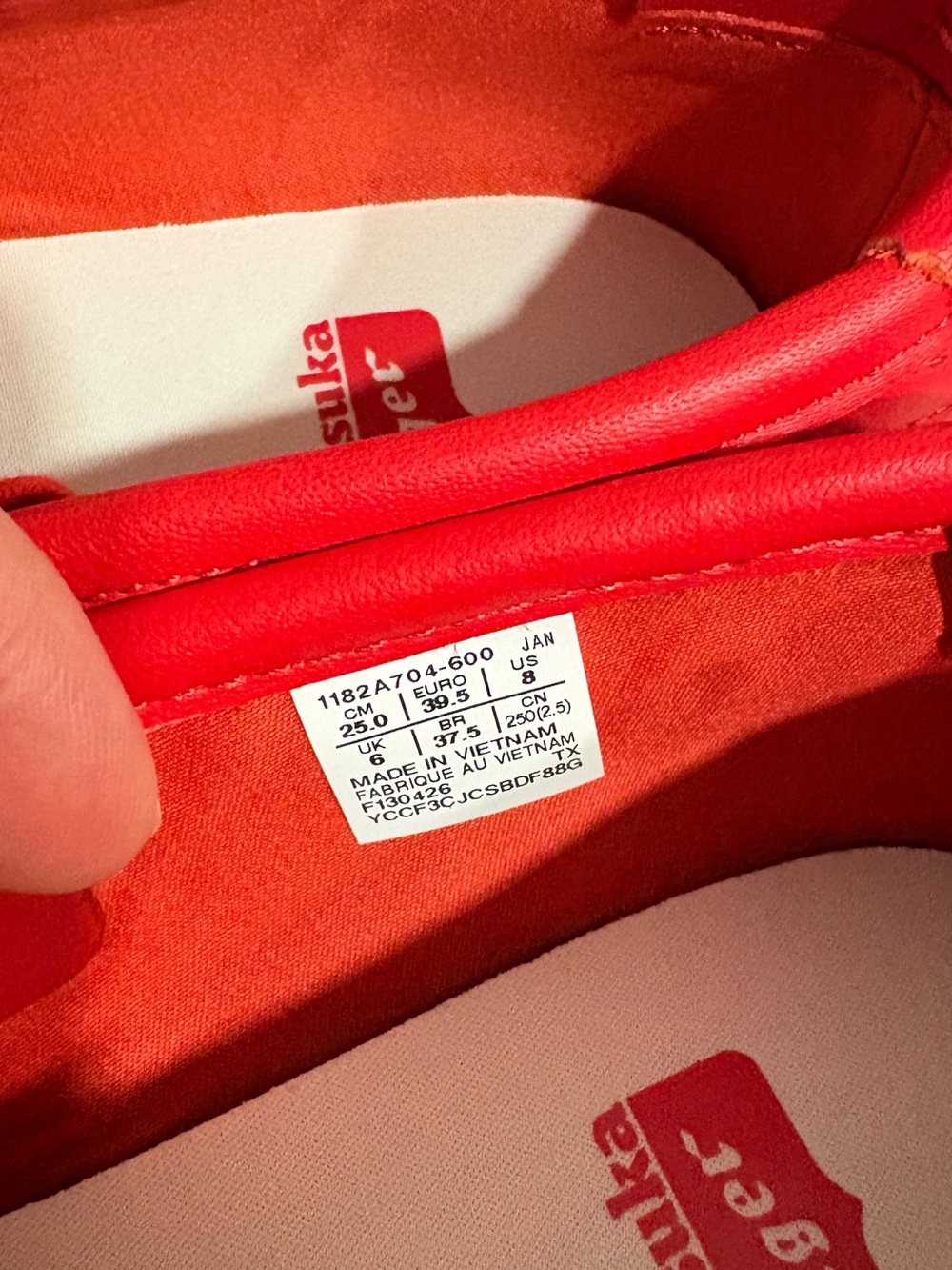 Onitsuka Tiger Red Gymnarina Ballet Flats - Picture 5 of 9